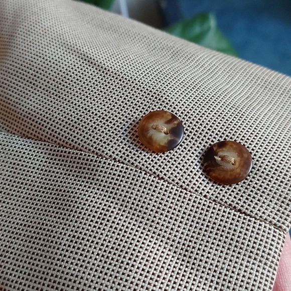 Burberry Blazer w Shoulder Pads - Picture 4 of 4